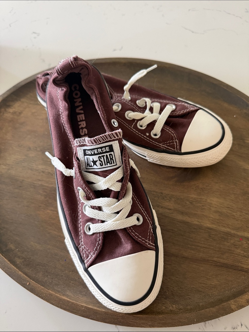 Converse Chuck Taylor All Star Low Top Sneakers - Burgundy/Brown